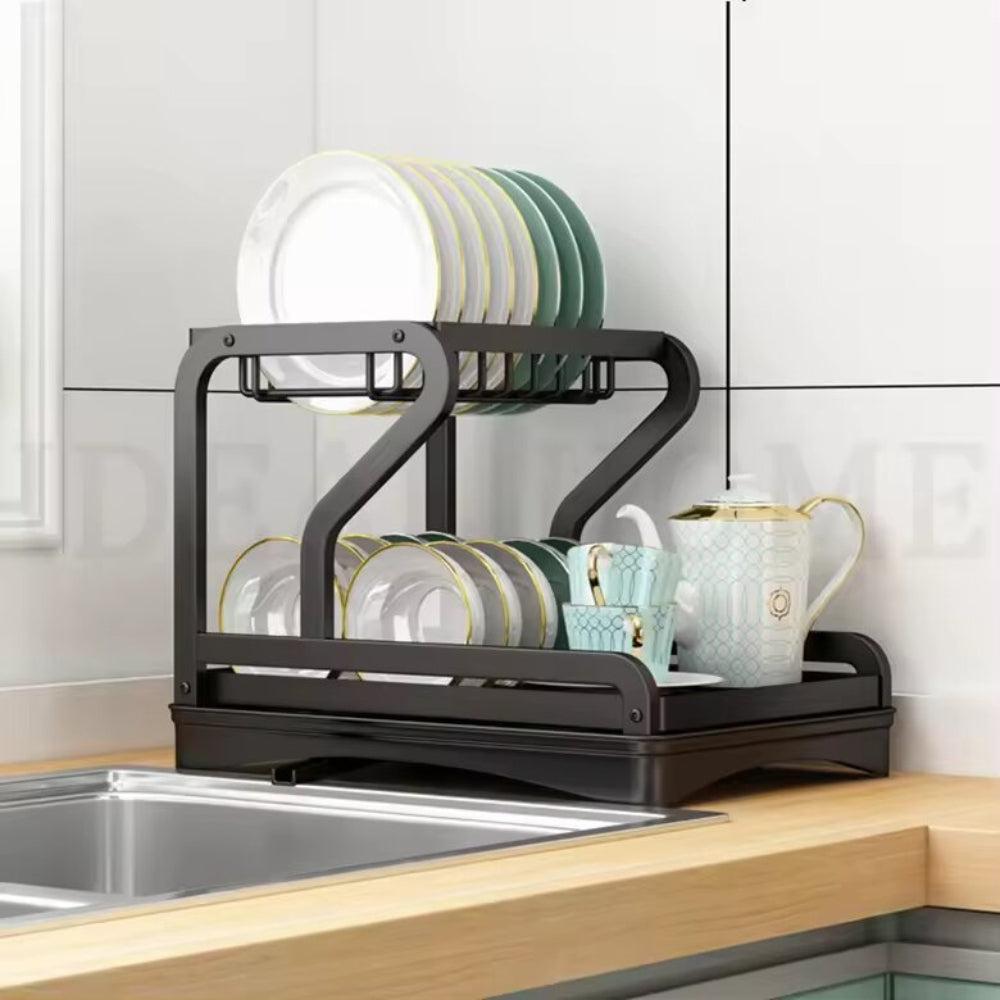 2-Tier Dish Racks for Kitchen Counter