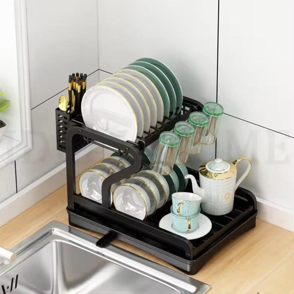 2-Tier Dish Racks for Kitchen Counter