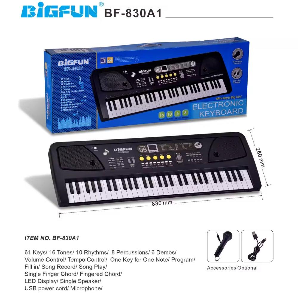 Bigfun Electronic Keyboard 61 Keys USB BF-830A1