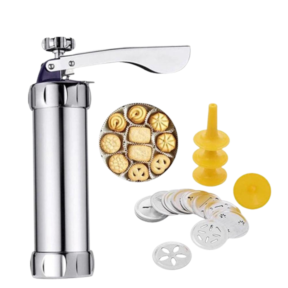 Biscuits Stainless Steel Cookie Press Machine With 20 Shapes