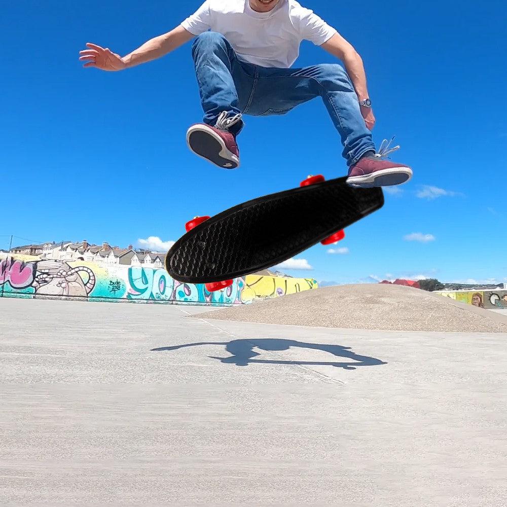 Black With Red Wheels Skateboard 42X12 cm