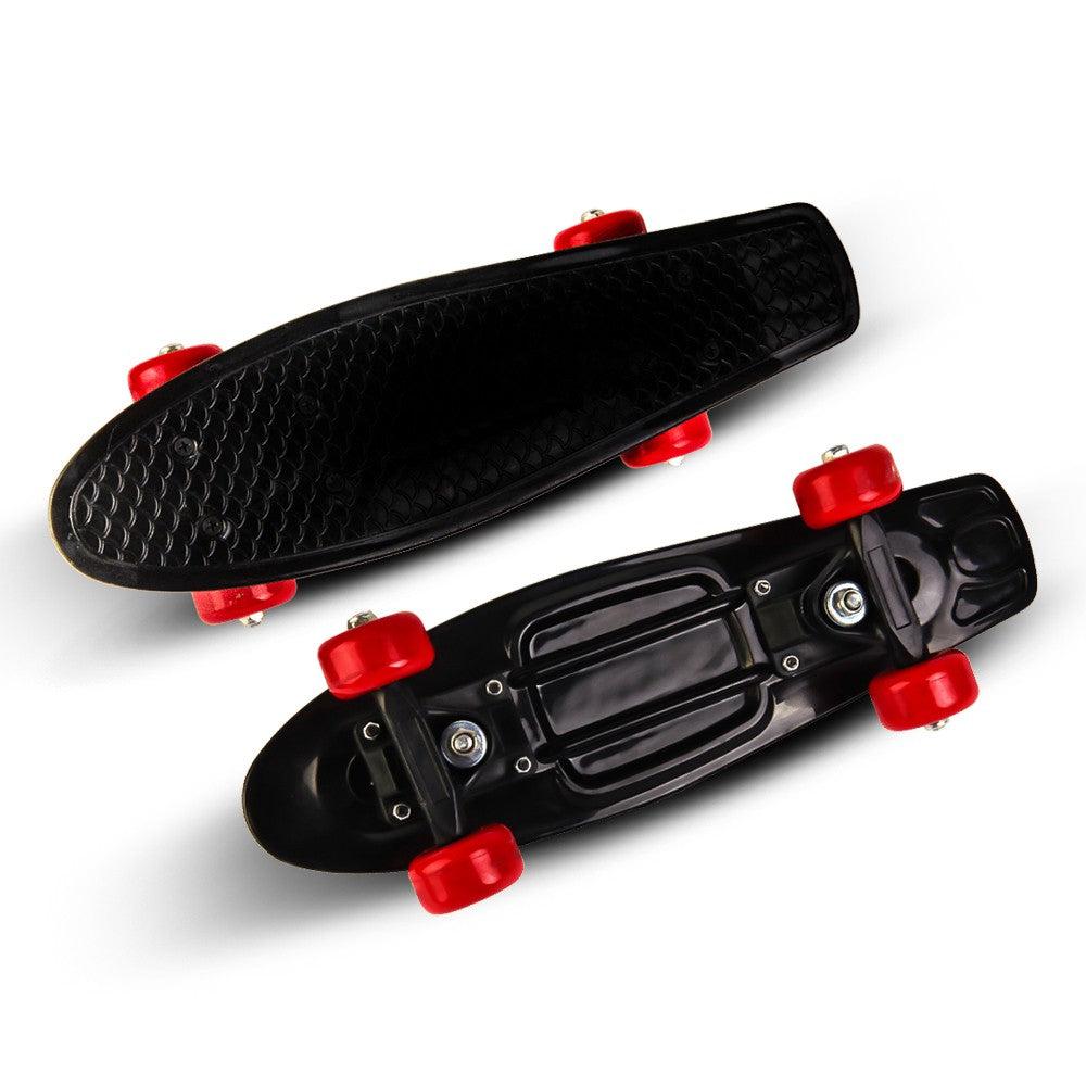 Black With Red Wheels Skateboard 42X12 cm