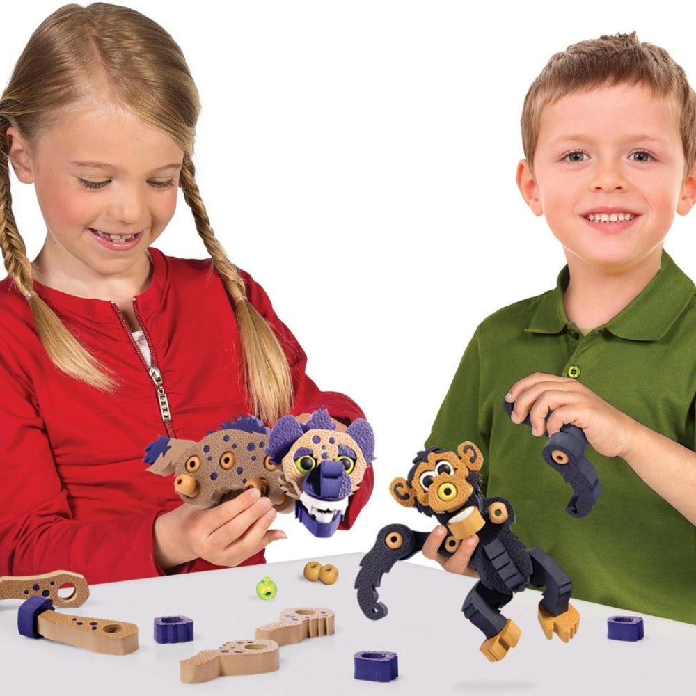 Bloco Animalia Hyena & Chimpanzee Construction Kit