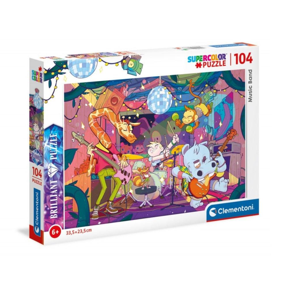 Clementoni Music Band, Supercolor Brilliant Puzzle, 104 Pcs