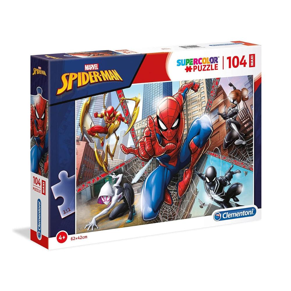 Clementoni Spider-Man, Maxi Supercolor Puzzle, 104 Pcs