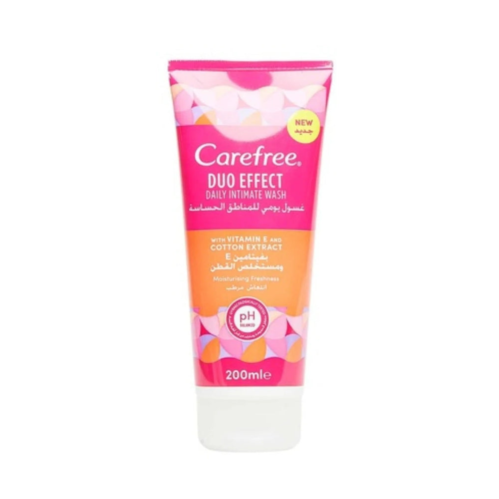 Carefree Duo Effect Wash Vitamin-E & Cotton Extract 200ml