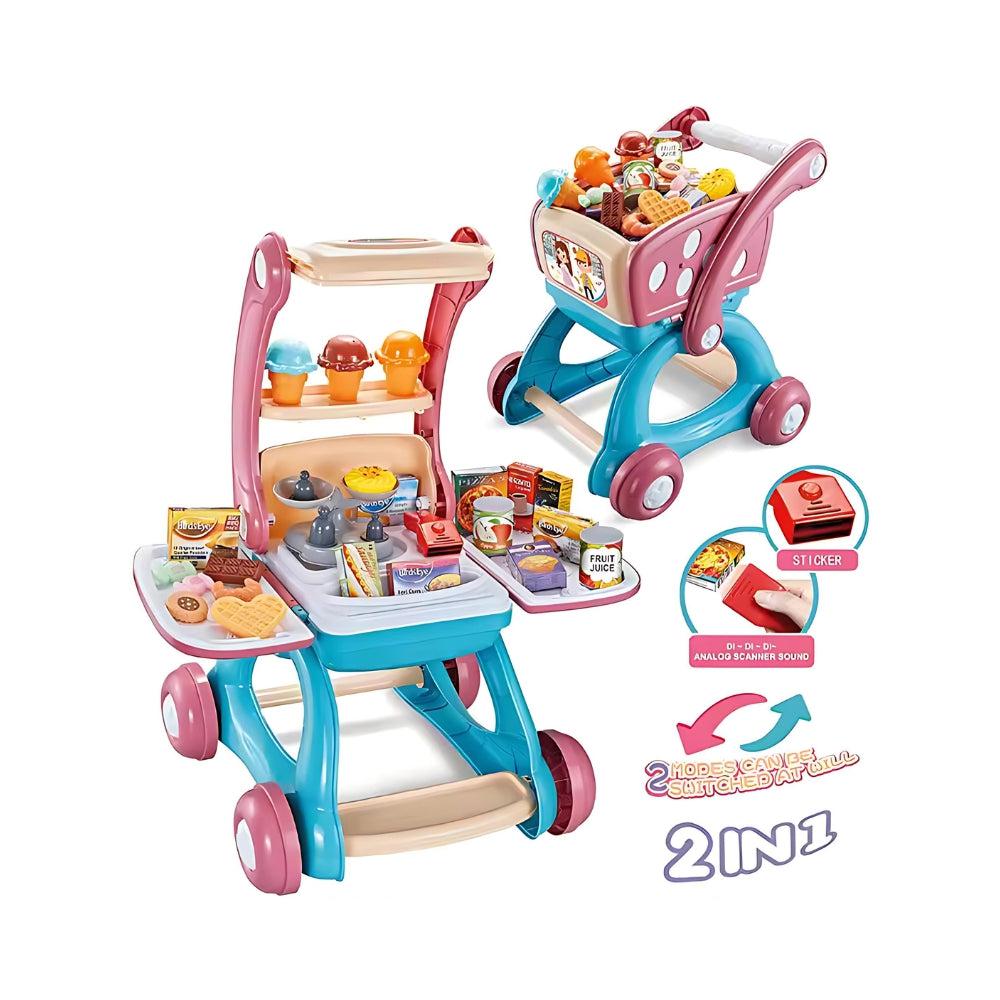 Children SuperMarket Transformable Cart (2 in 1)