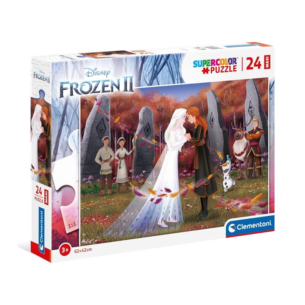 Clementoni 24217 Frozen 2 Supercolor Maxi Puzzle For Children - 24 Pcs , Ages 3 Years Plus