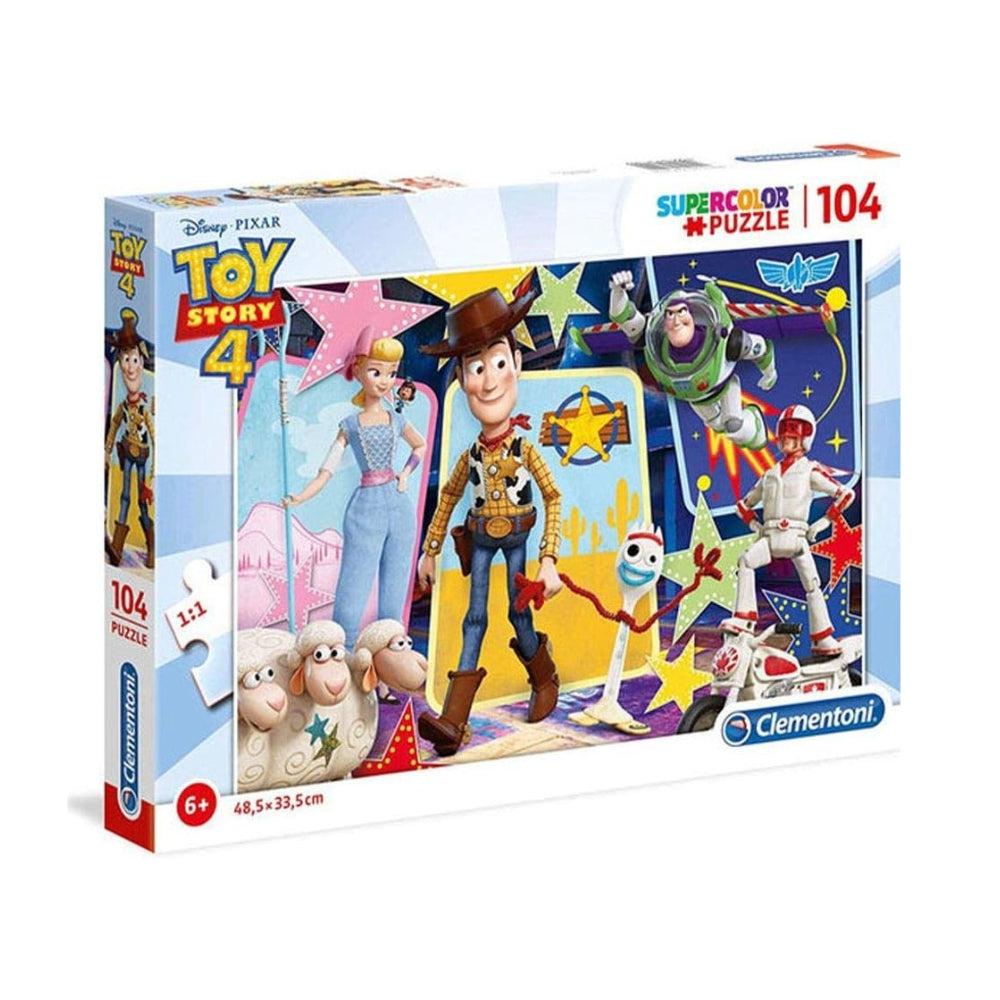 Clementoni 27129 Supercolor Puzzle - Disney Toy Story 4 - 104 Pcs - Made In Italy - Jigsaw Puzzle Children Age 6+