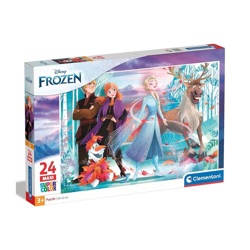 Clementoni 28513 Maxi Frozen 2 - Puzzle 24 Pcs From 3 Years, Colourful Children's Puzzle With Extra Large Puzzle Pieces, Skill Game For Children