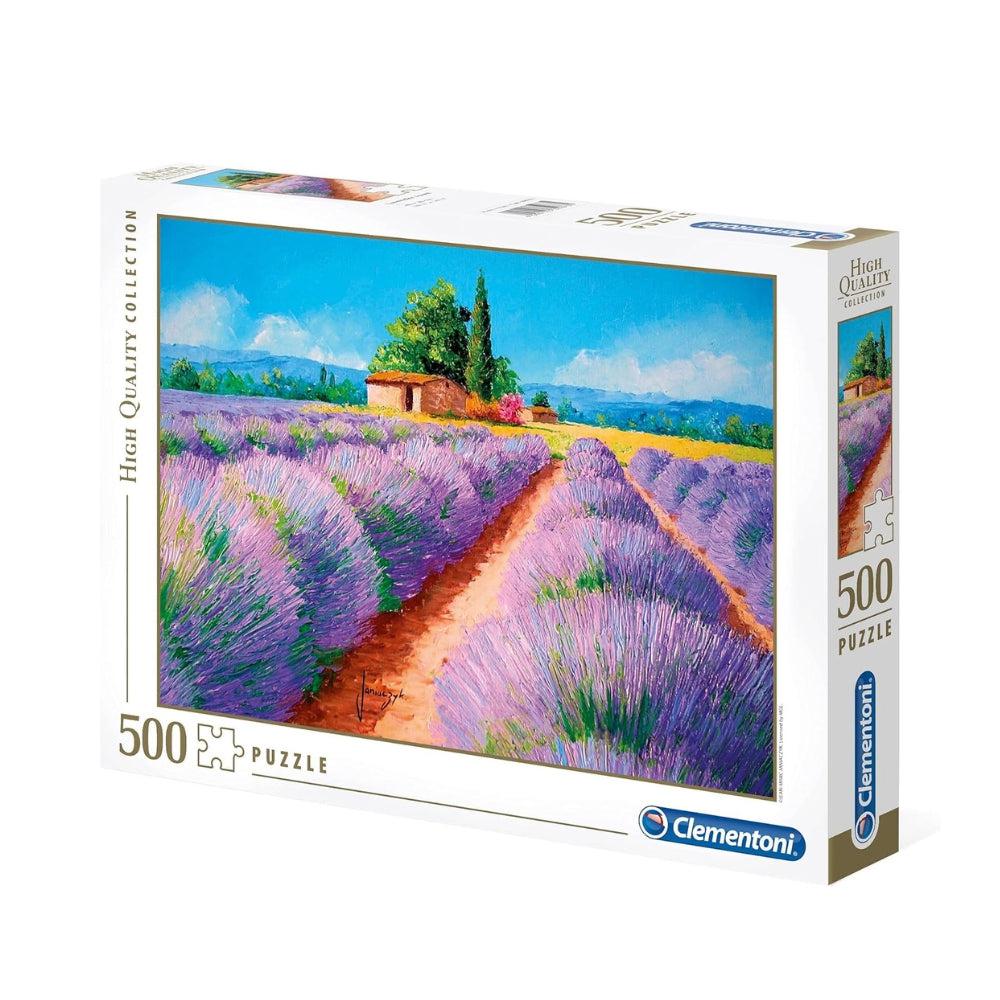 Clementoni 35073 Collection Puzzle - Lavender Scent - 500 Pcs - Made In Italy - Jigsaw Puzzles For Adult