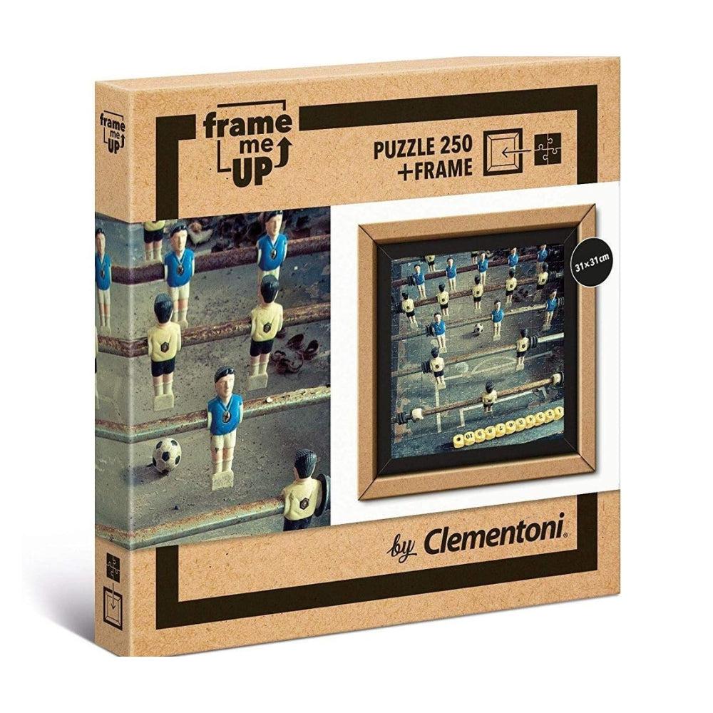 Clementoni 38504 38504-Puzzle Frame Me Up-Foosball-250 Pieces, Multi-Coloured