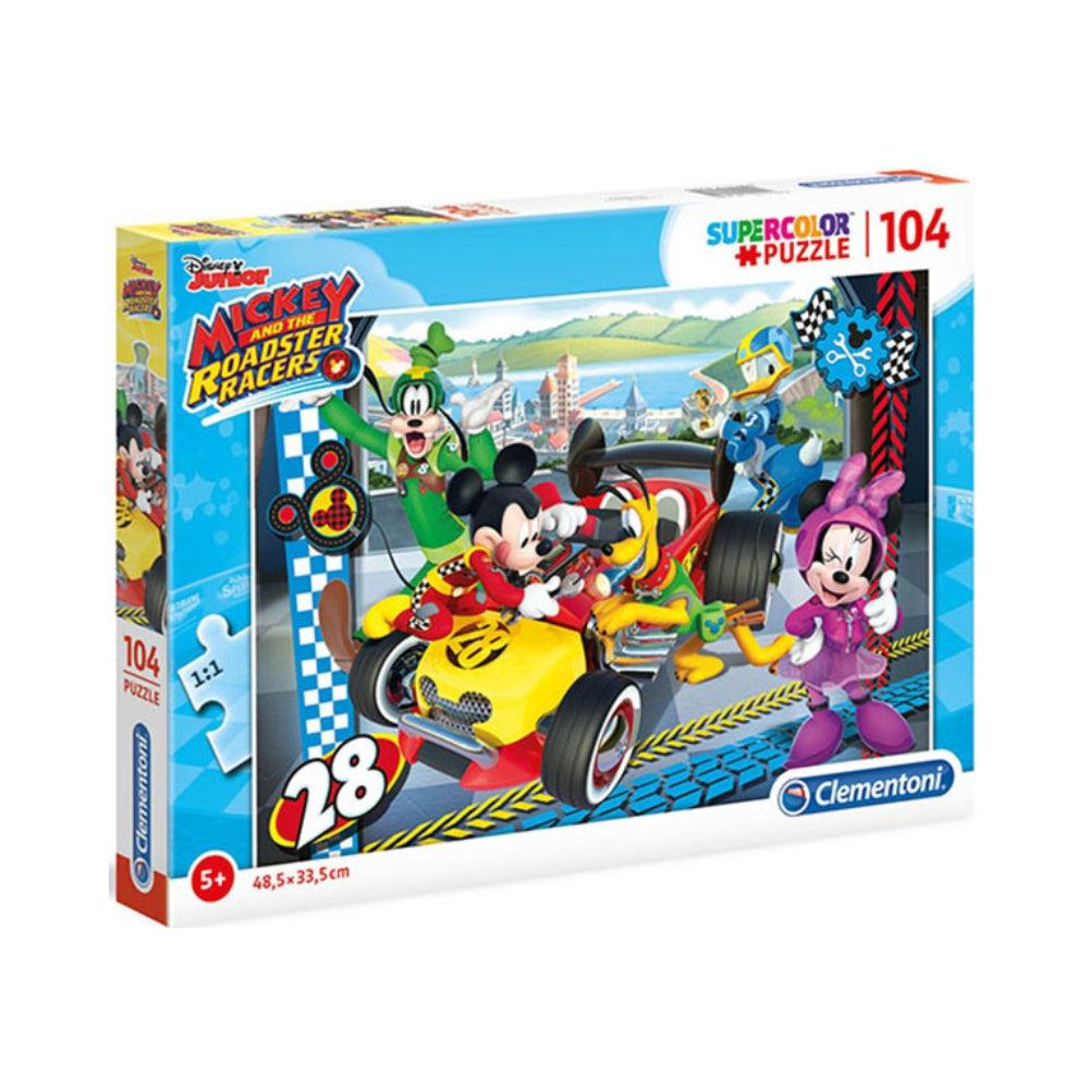 Clementoni Disney Mickey And The Roadster Racers – 104 Stukjes – Supercolor Puzzle