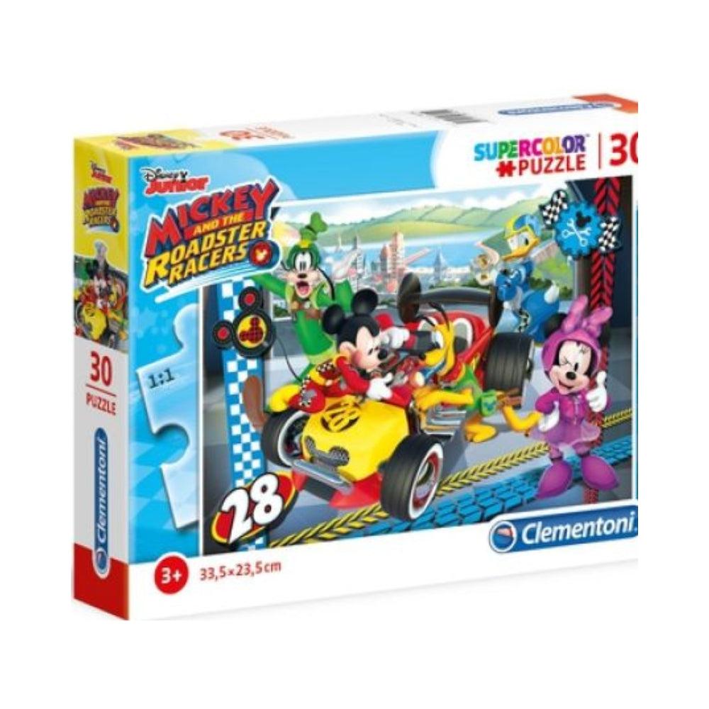 Clementoni Disney Mickey And the Roadster Racers Supercolor Puzzle 30 Pieces