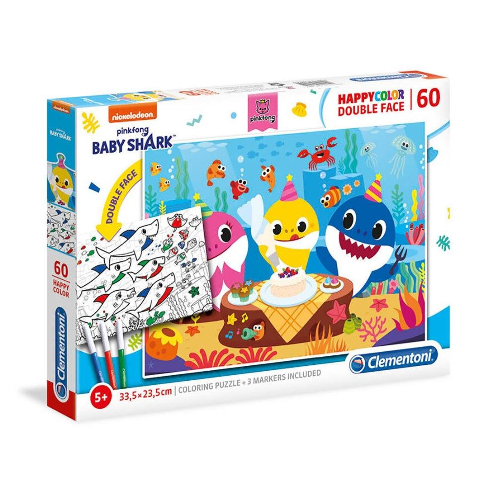 Clementoni Happy Color Baby Shark 60 Pcs Puzzle