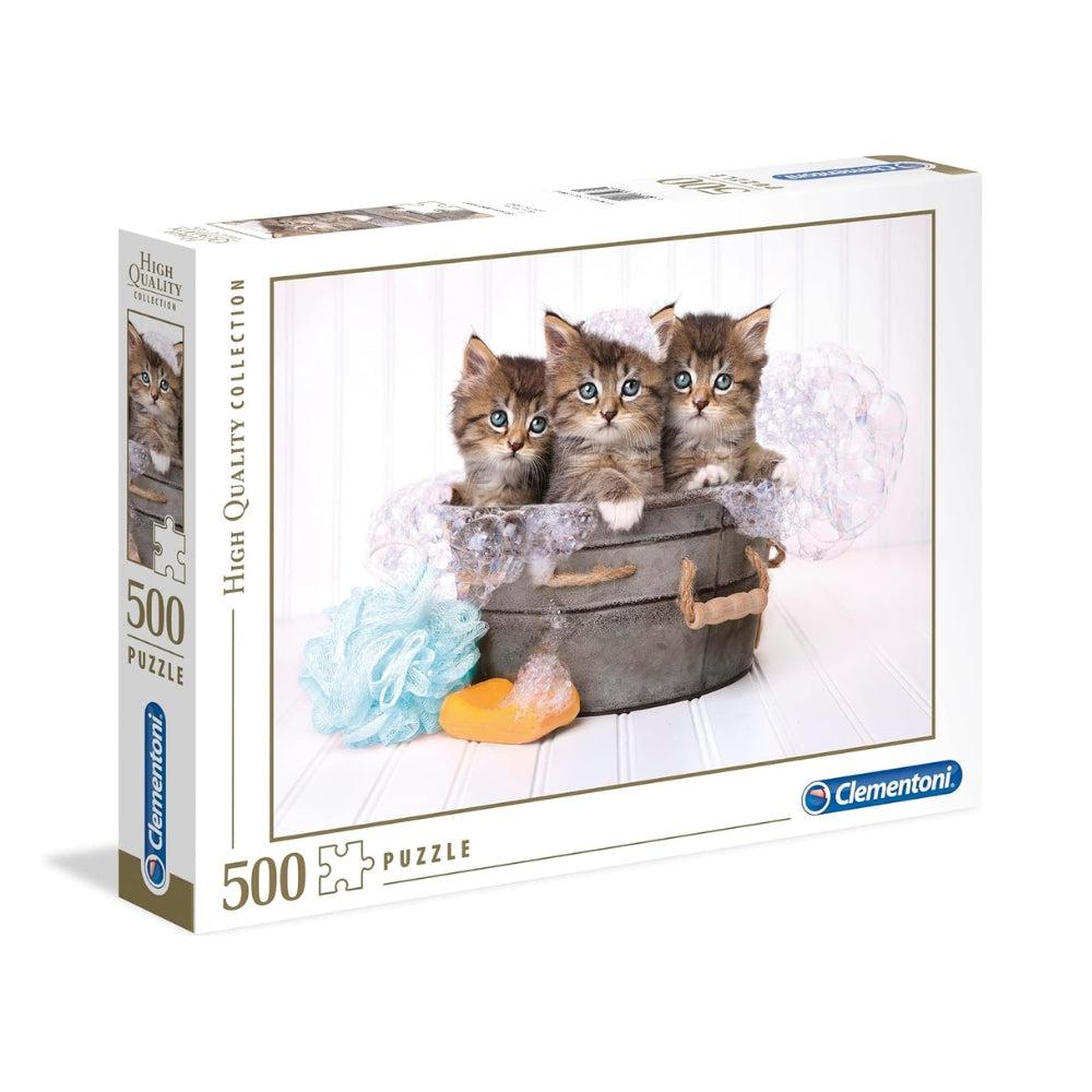 Clementoni Kittens And Soap 500 Pcs Jigsaw Puzzle For Adults