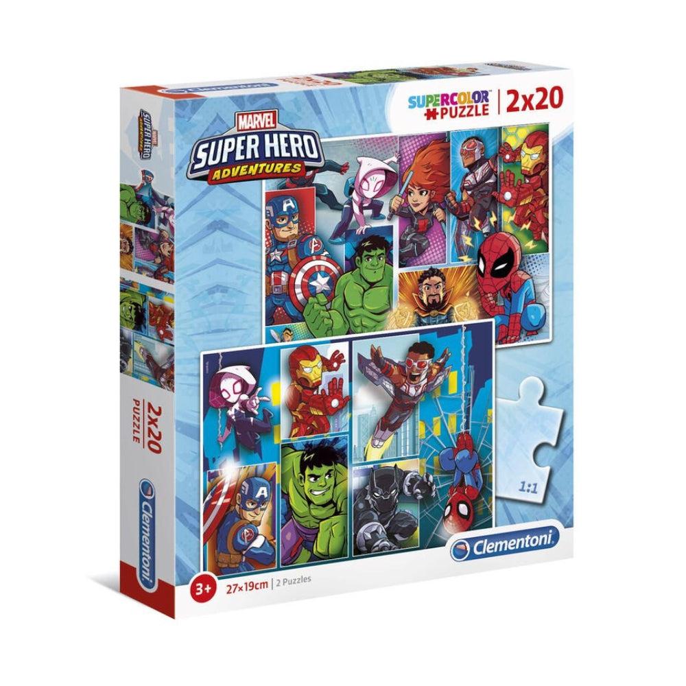 Clementoni Marvel Superhero Maxi Puzzle 2x20 Pcs