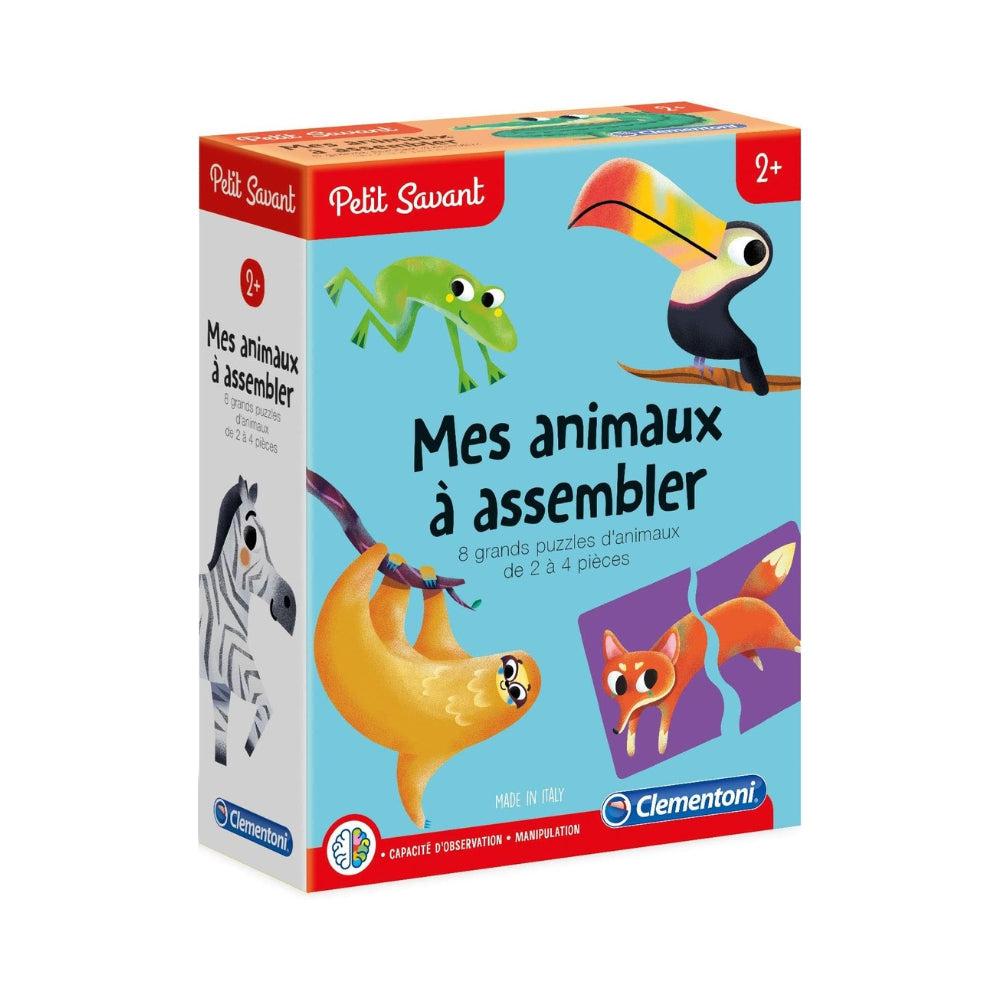 Clementoni Petit Savant-Mes Animaux à Assembler, 52359, Multicoloured