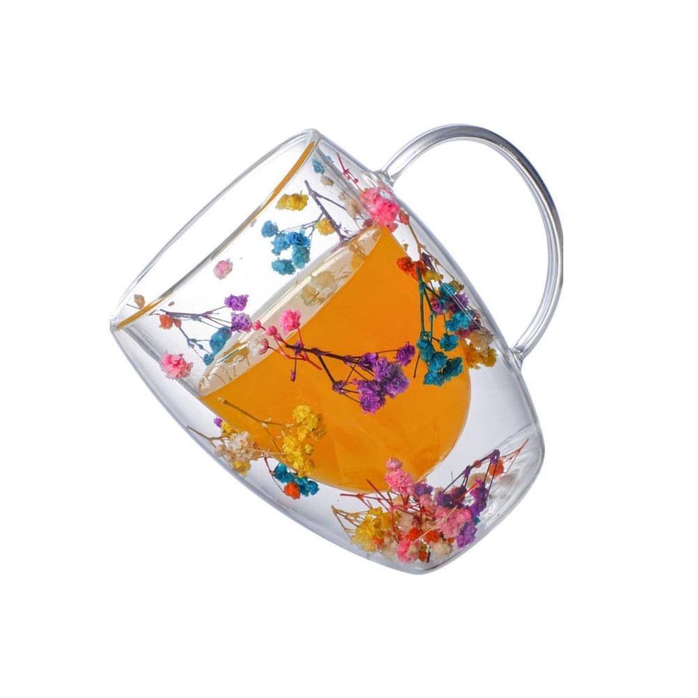 Denovin Double Walled Glass Coffee Mugs