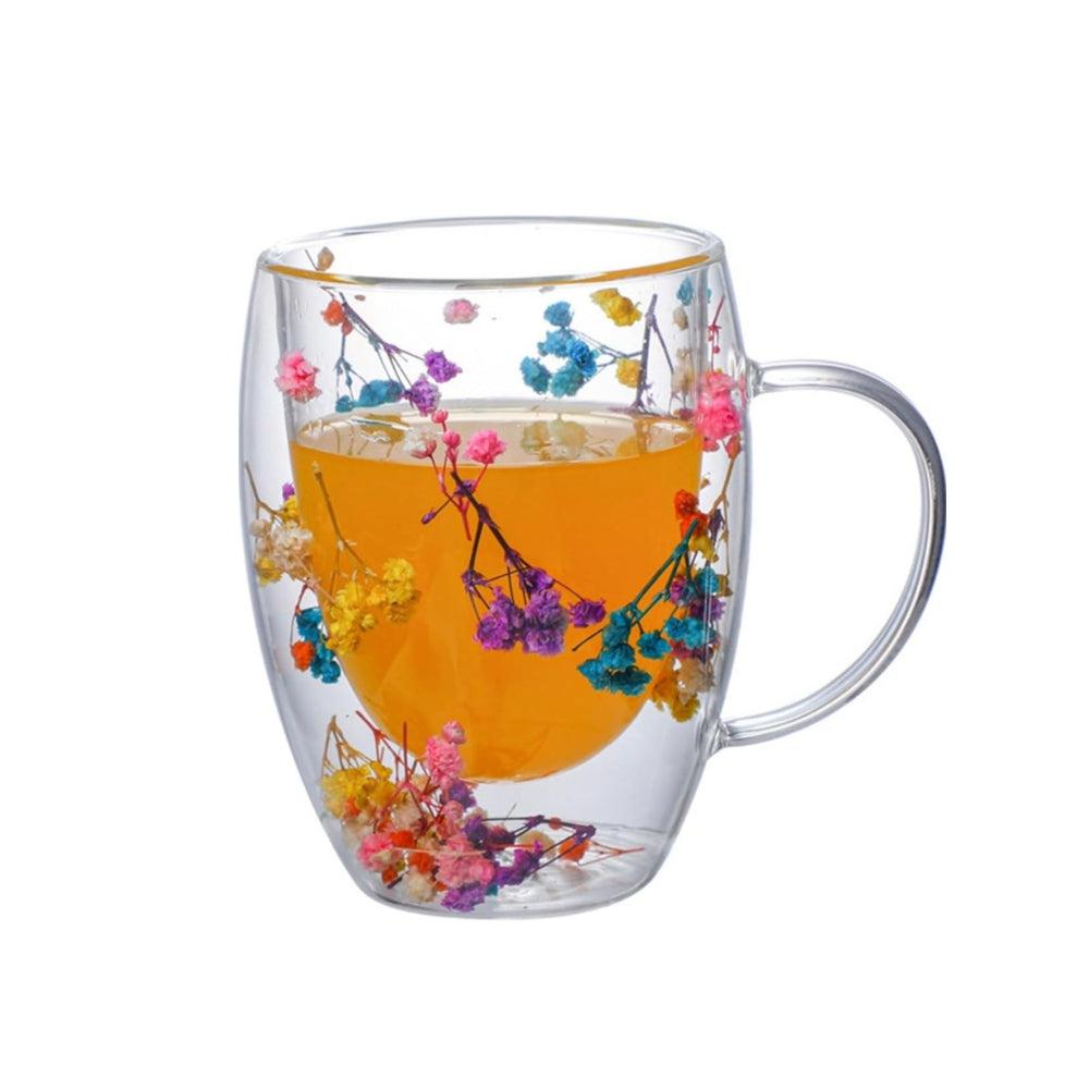 Denovin Double Walled Glass Coffee Mugs