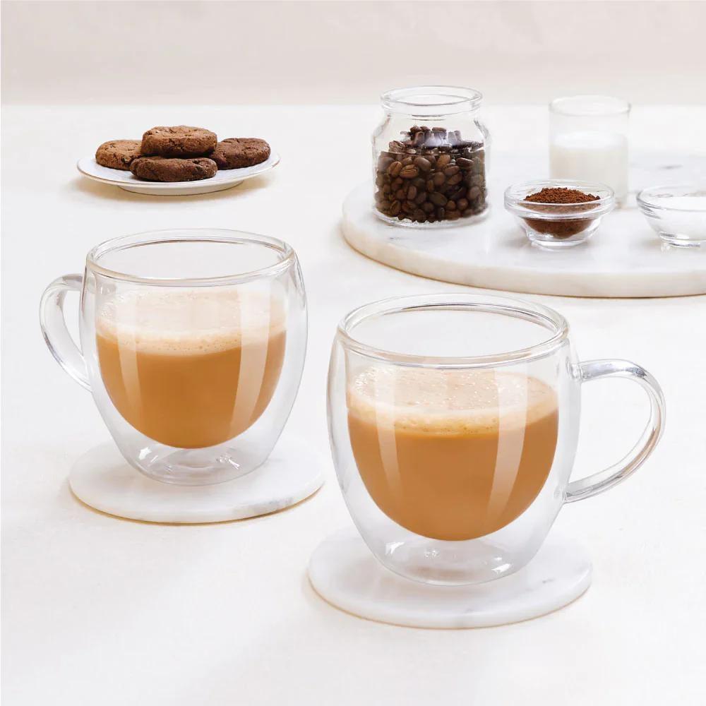 Double Wall Insulated Glass Espresso Mug