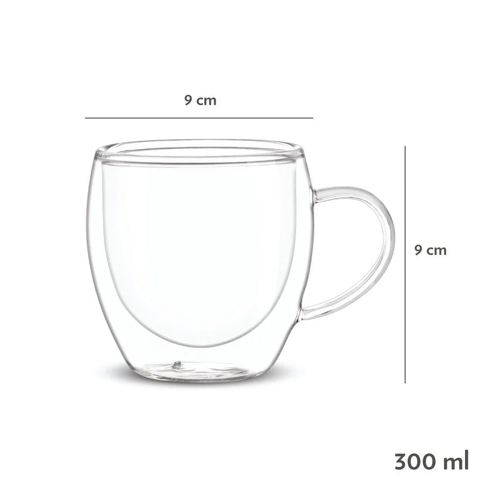 Double Wall Insulated Glass Espresso Mug