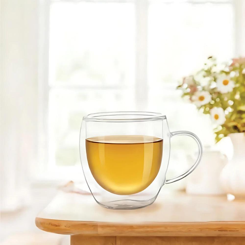 Double Wall Insulated Glass Espresso Mug