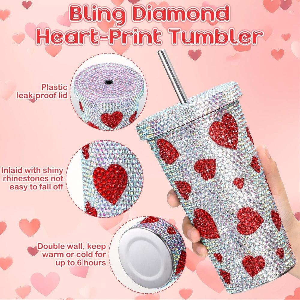 Double Wall Stainless Steel Bling Rhinestone Coffee