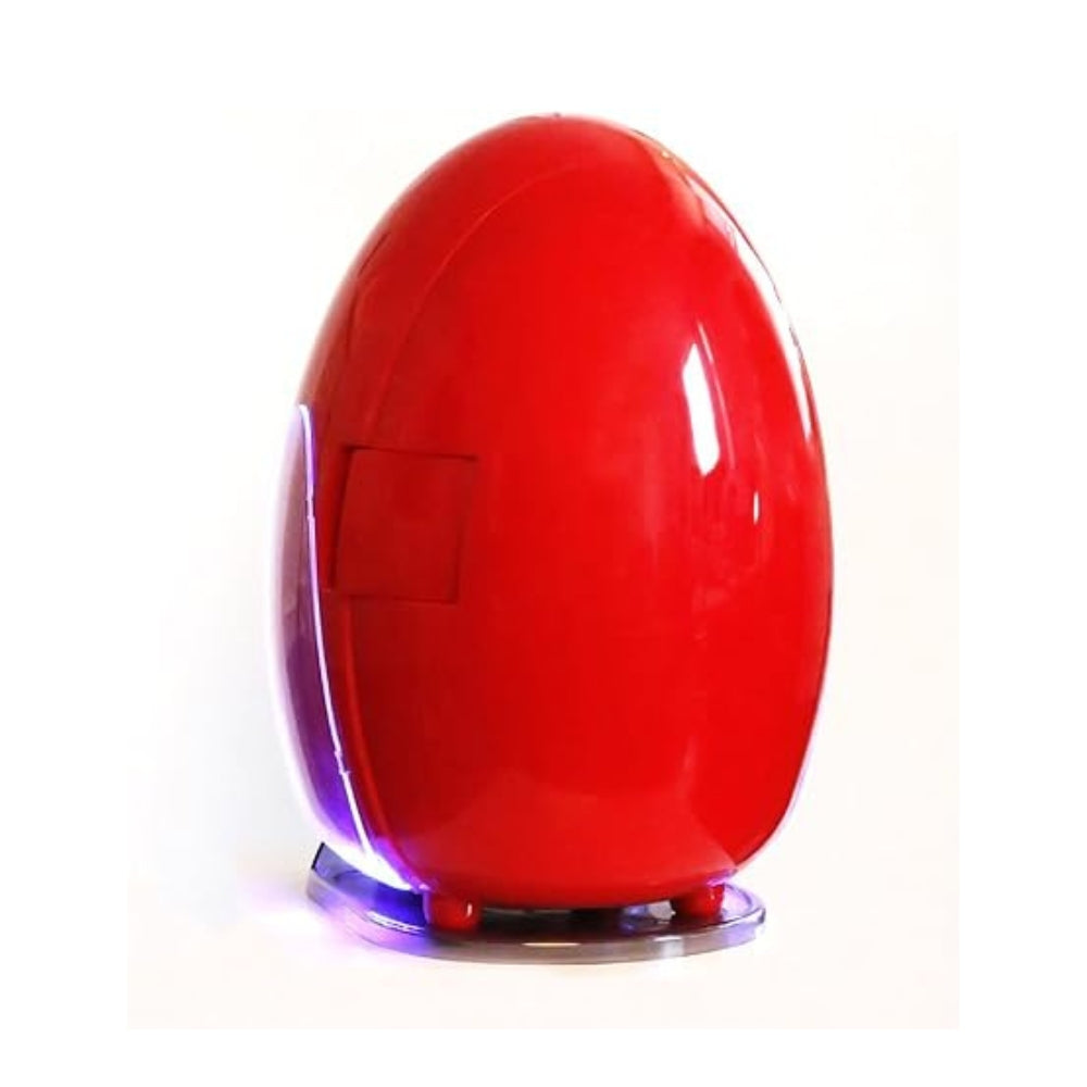 Egg-Shaped Car Refrigerator Portable Mini Fridge Household Small Electronic Freezer Office Cooling Heating 10L,Red
