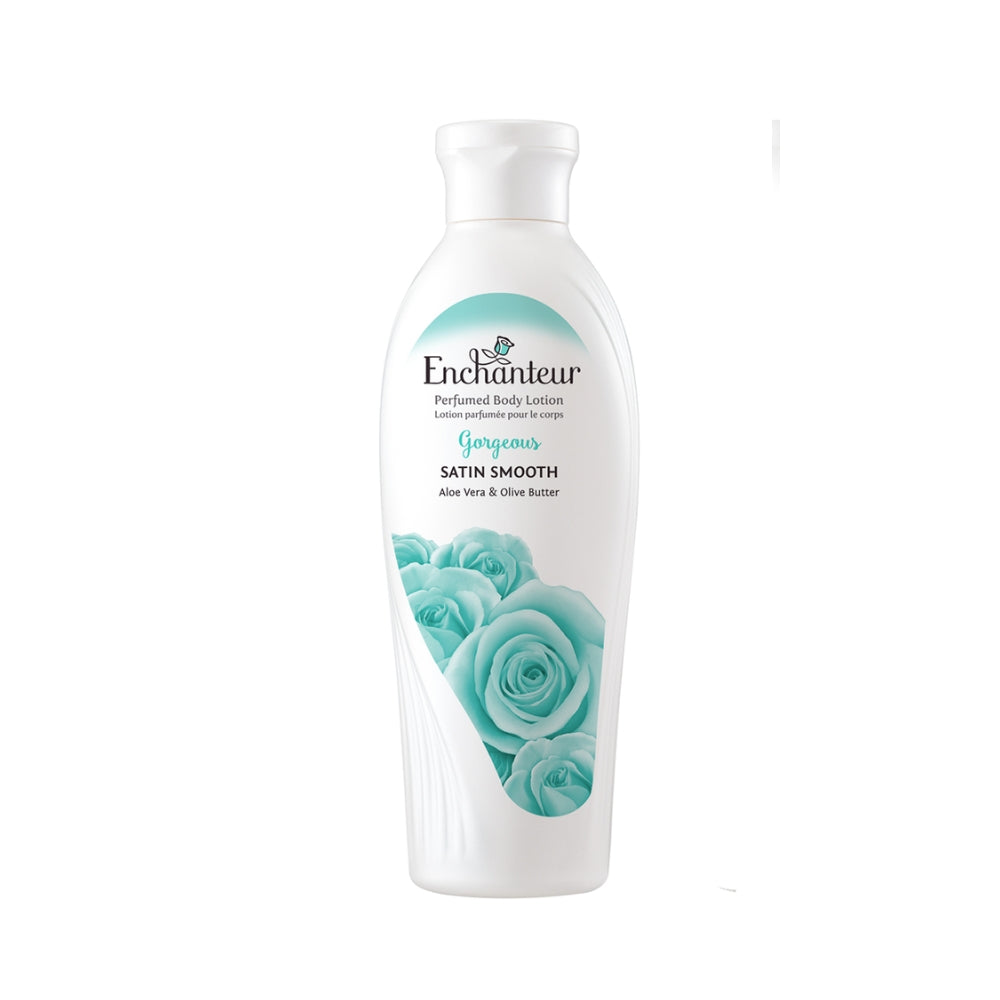 Enchanteur Satin Smooth Gorgeous Lotion with Aloe Vera & Olive Butter