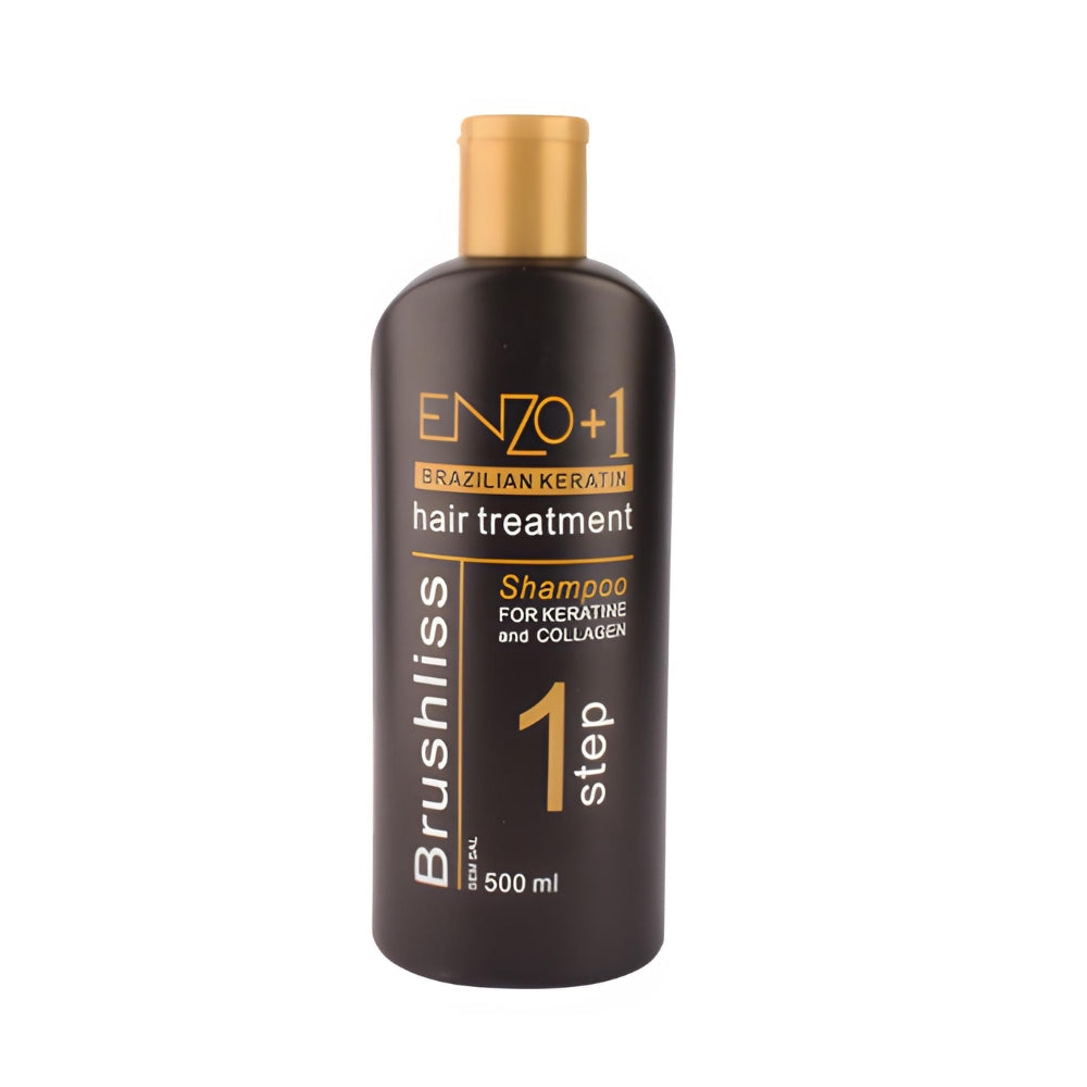 Enzo Brushliss 1 Step Shampoo For Keratine And Collagen 500 ml