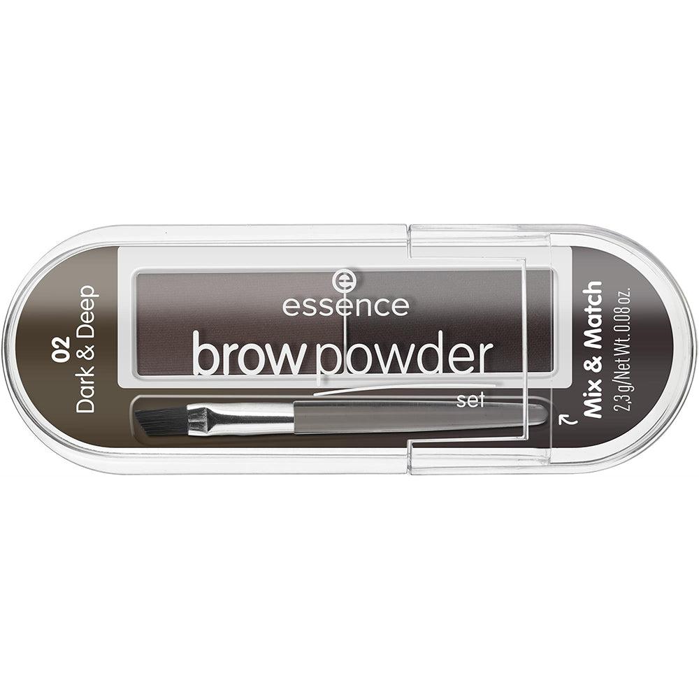 Essence Brow Powder Set 02 Dark & Deep - Mix And Match