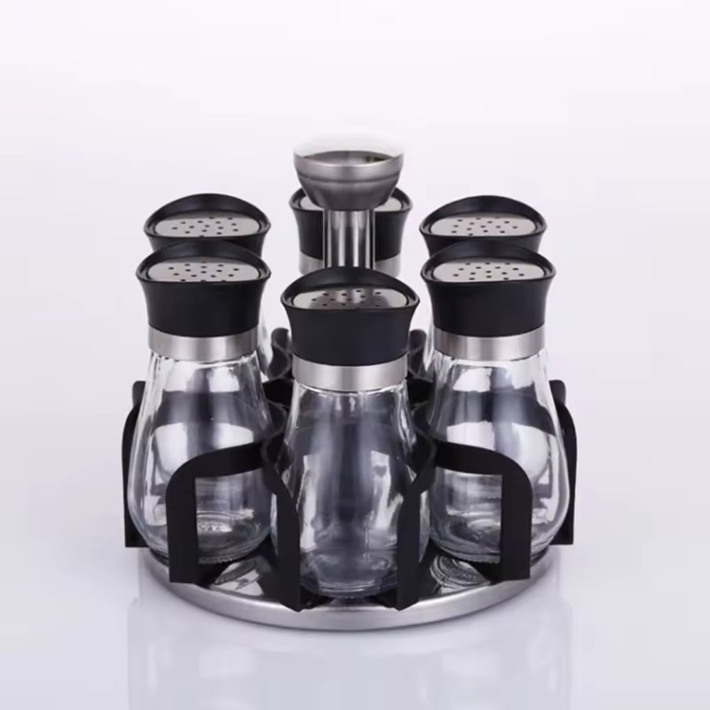 Glass Canister With Metal Casing 6PCS