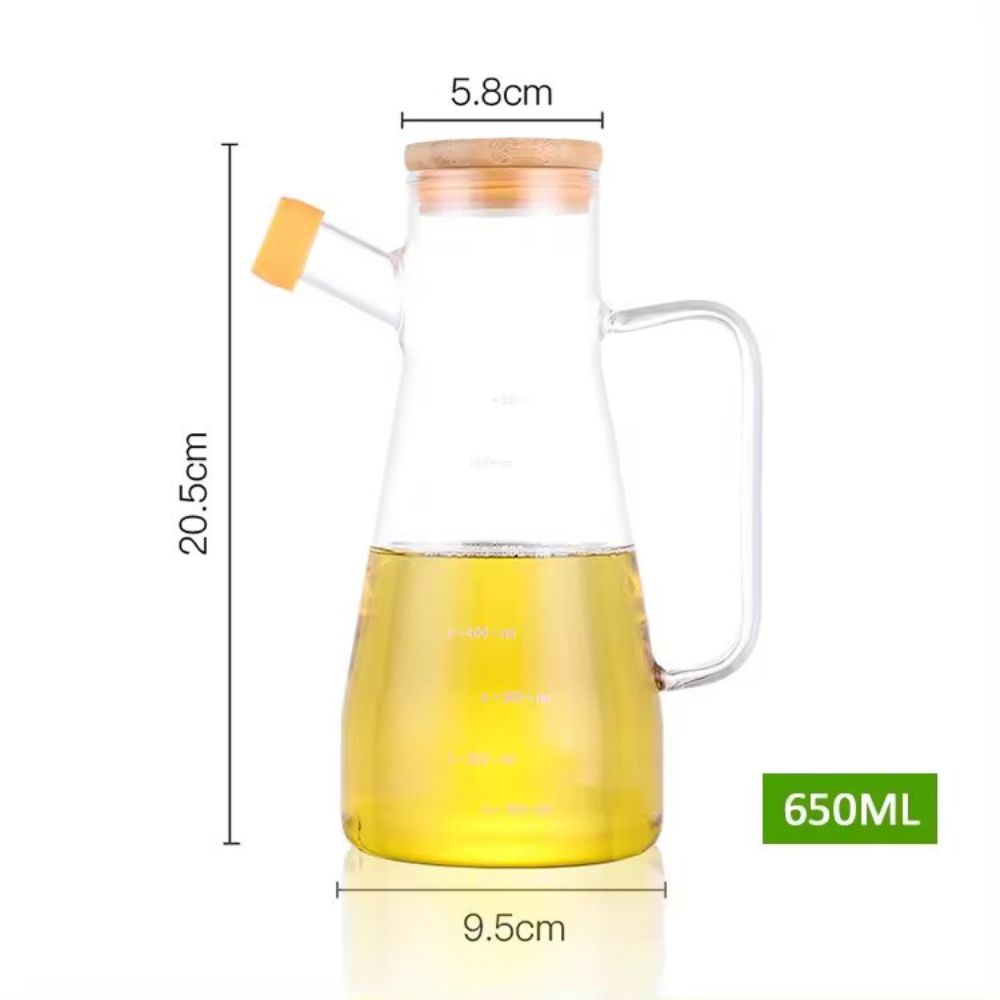 Glass Oil Pot Dispenser Bottle