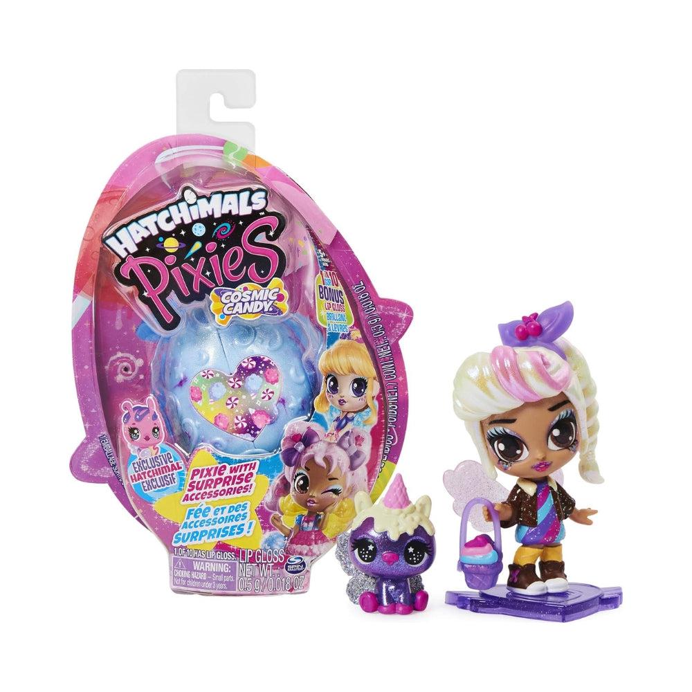 Hatchimals Pixies, Cosmic Candy Pixie With 2 Accessories And Exclusive CollEGGtible (Styles May Vary)