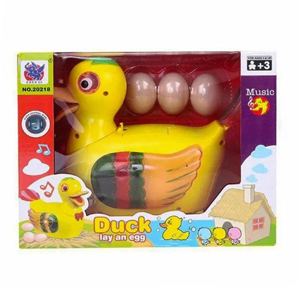 Happy Duck Lay And Egg Toy For Kids With Light And Music