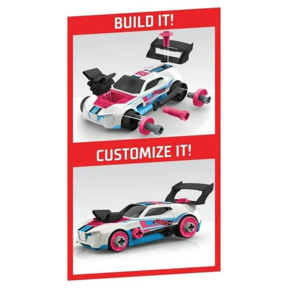 Hot Wheels Ready-To-Race Car Builder Set, Twinduction Vehicle, Kids Toys For Ages 3 up