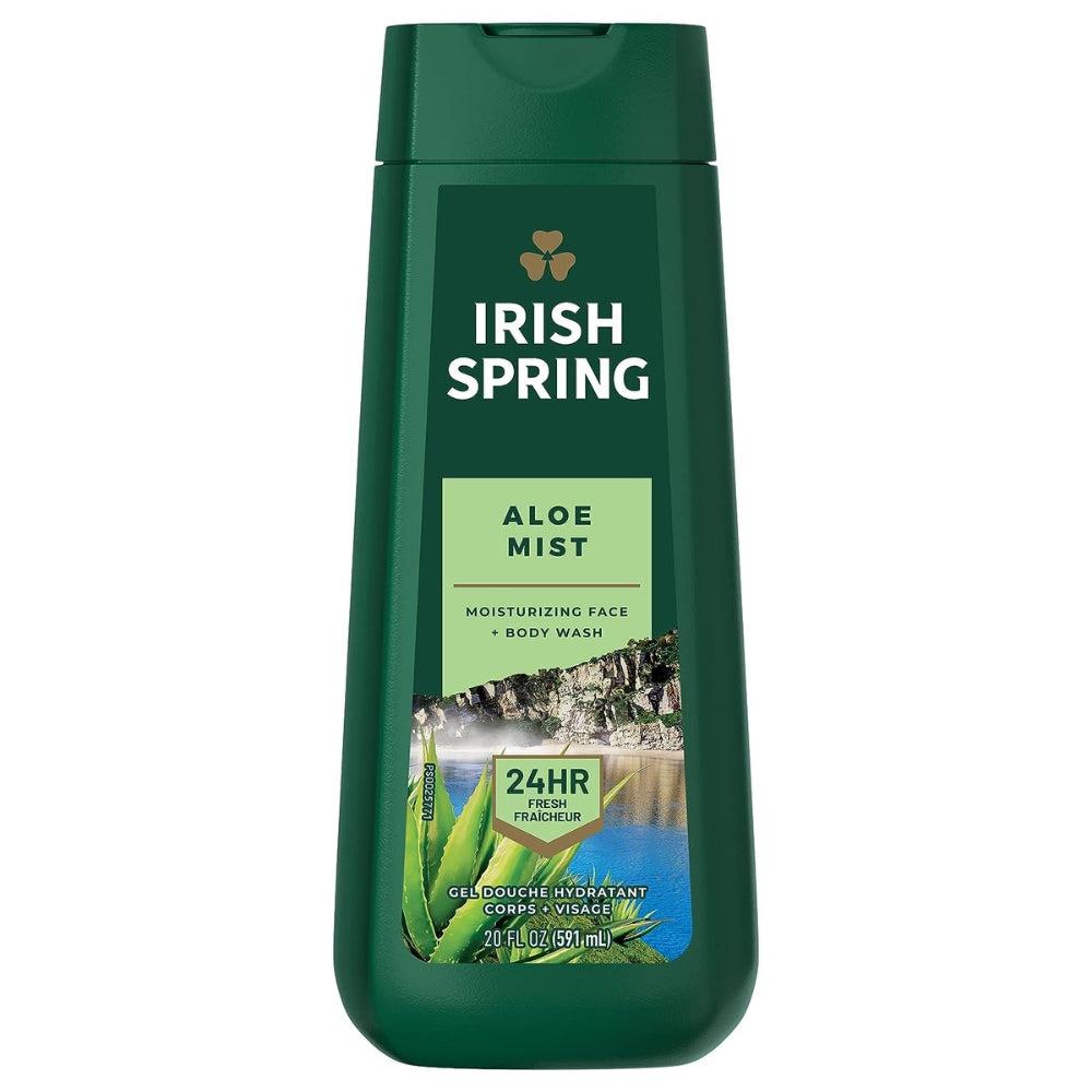 Irish Spring Face And Body Wash Shower Gel - Aloe Mist For Men