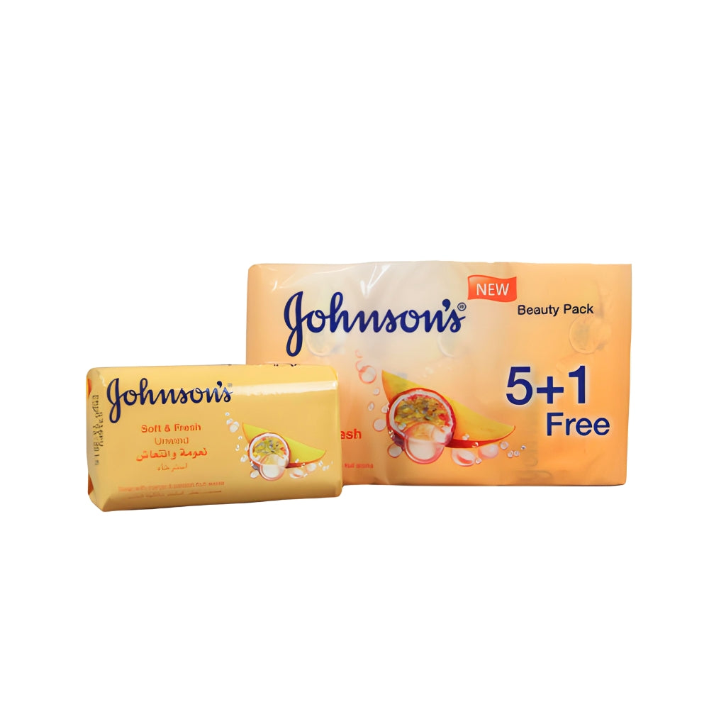 Johnson's Bar Soap Pack 5+1 Mango
