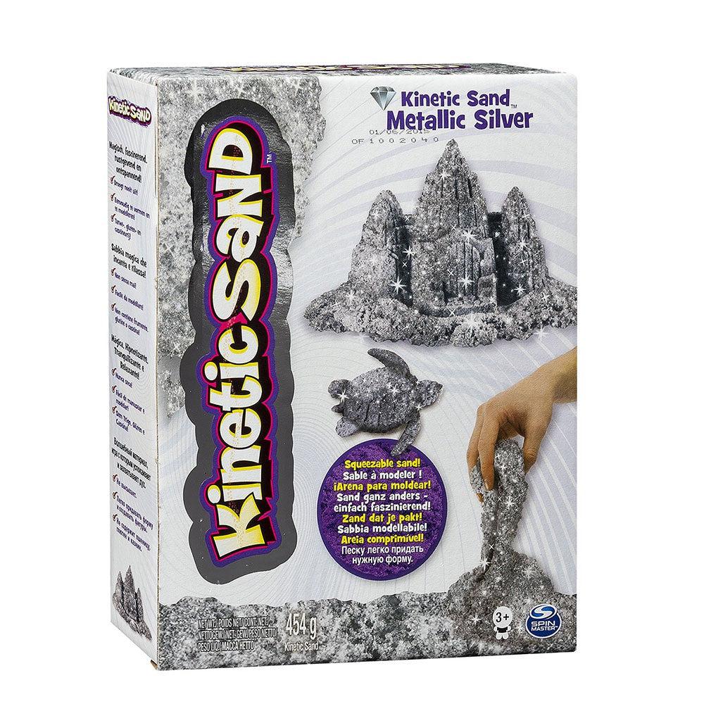 Kinetic Sand Metallic Sand Toys For Kids Boys Girls - Silver