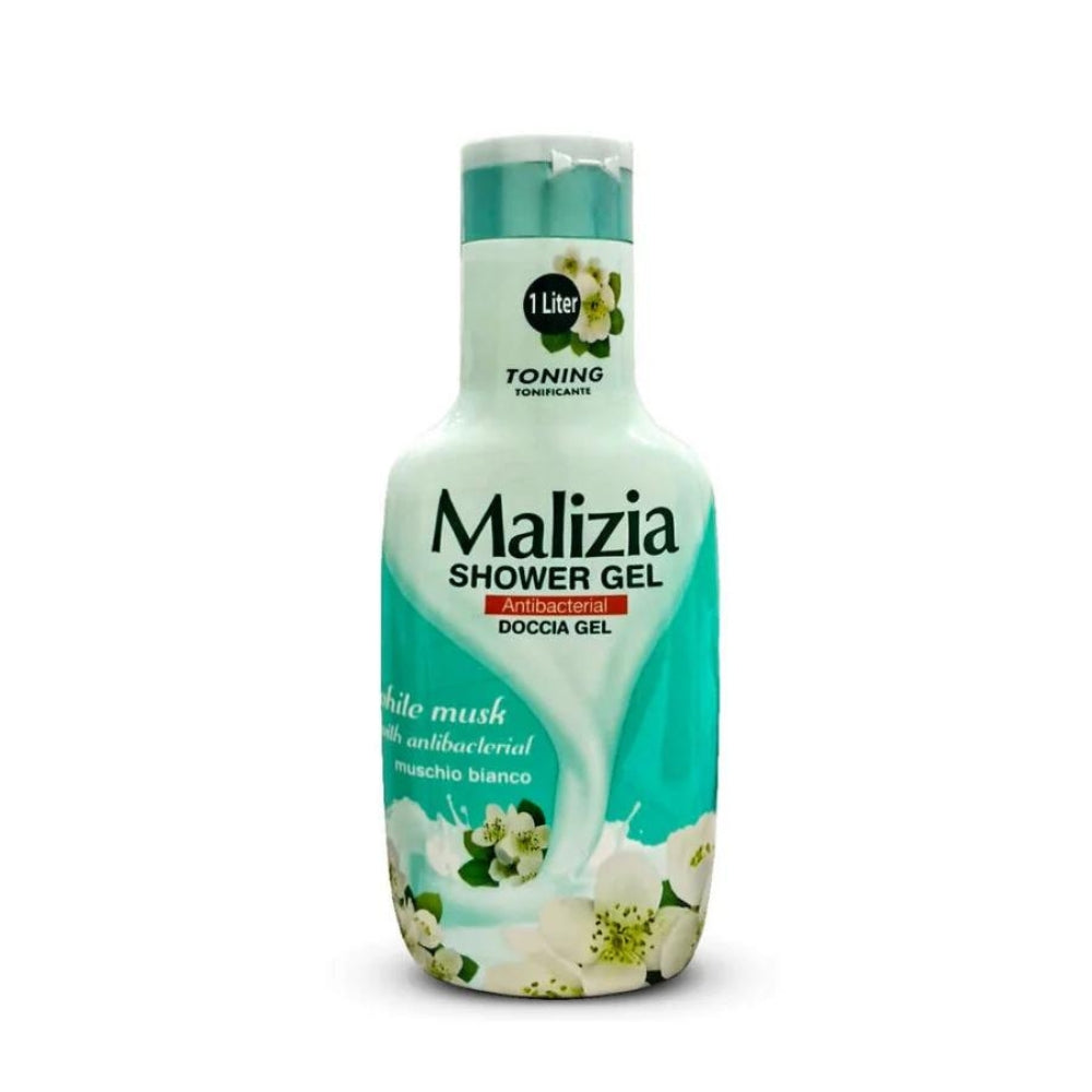 Malizia Shower Gel White Musk With Antibacterial 1L