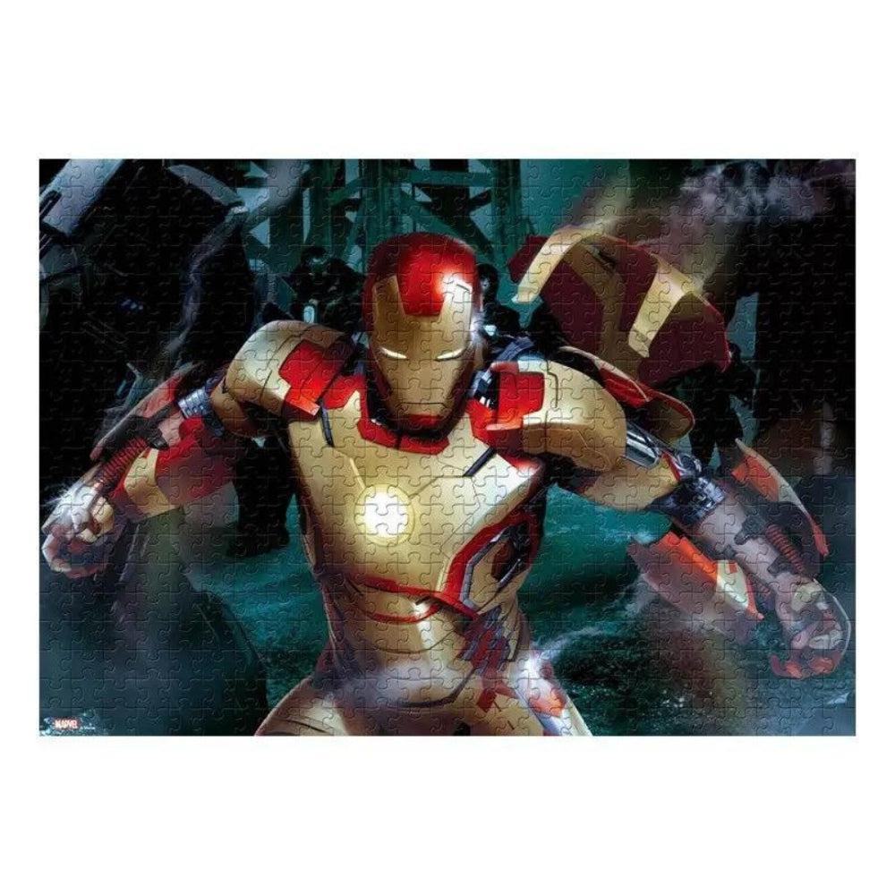 Marvel Jigsaw Puzzles 500/1000 Pcs Super Heroes Iron Man High Quality Paper 50*36cm / 70*50cm Toys For Children