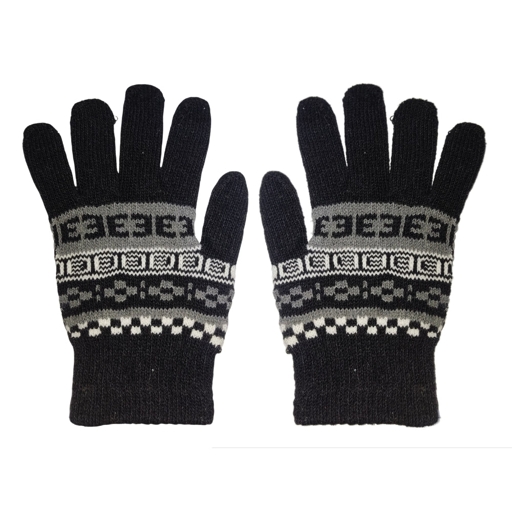 Men Women Winter Warmer Knit Knitted Casual Gloves Stretch One Size
