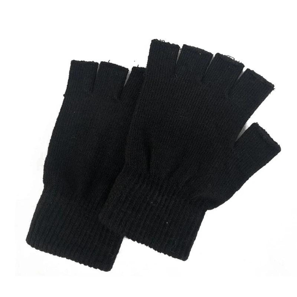 Men Wool Knit Gloves Elastic Comfort Glove