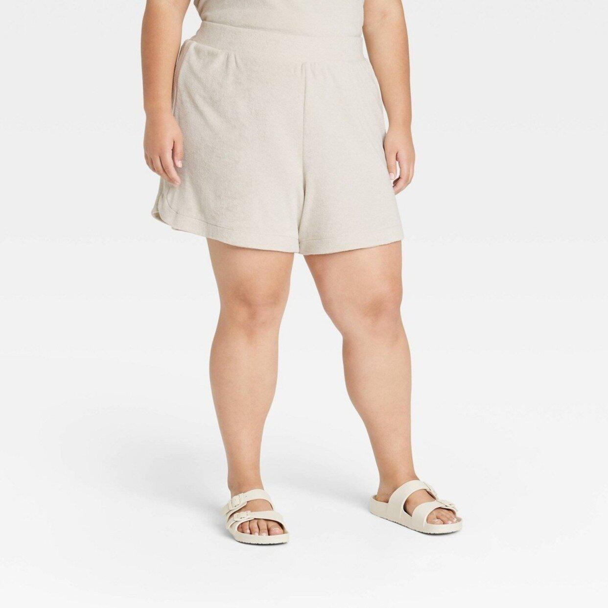 Mid-Rise Pull-On Shorts A New Day Tan