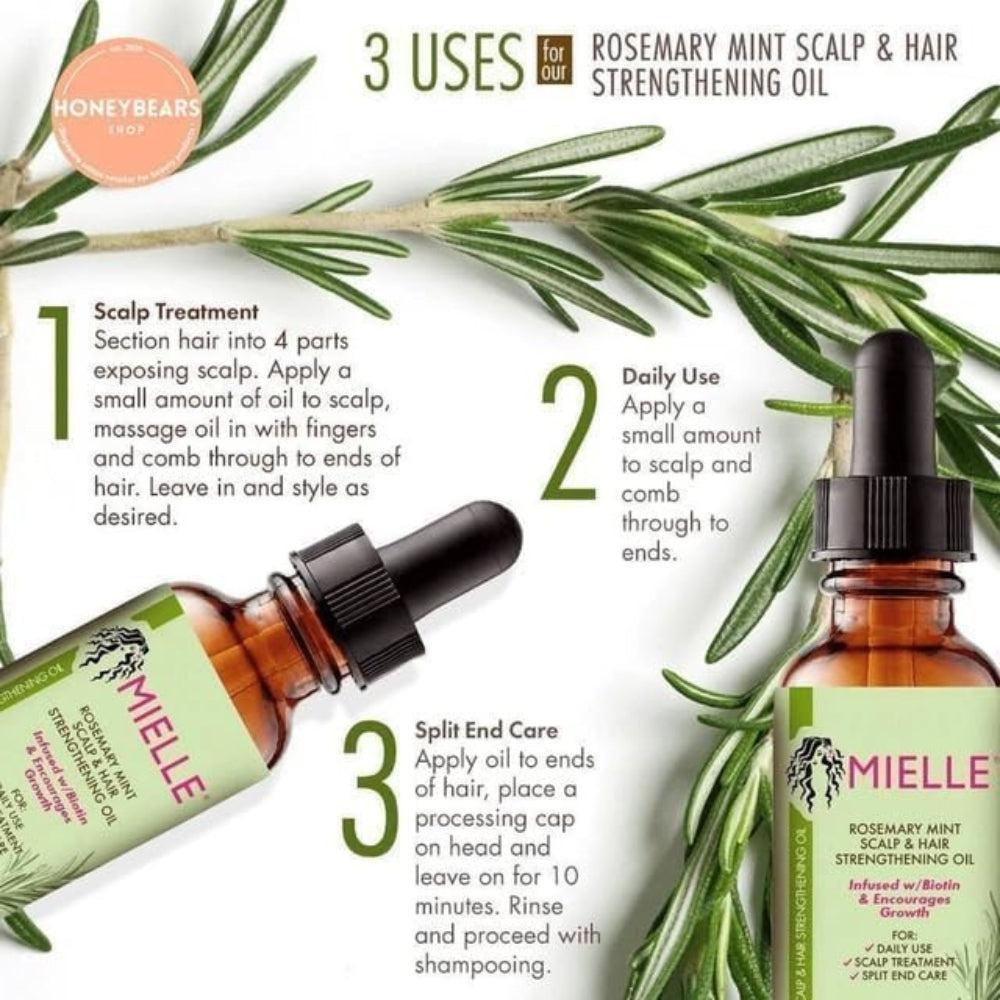 Mielle Rosemary Oil Mint Scalp & Hair Strengthening Oil