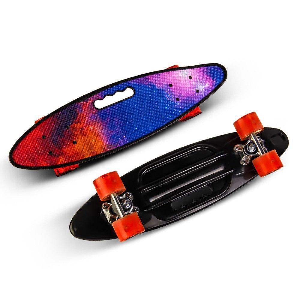 Multi Color Skateboard 58X16 cm