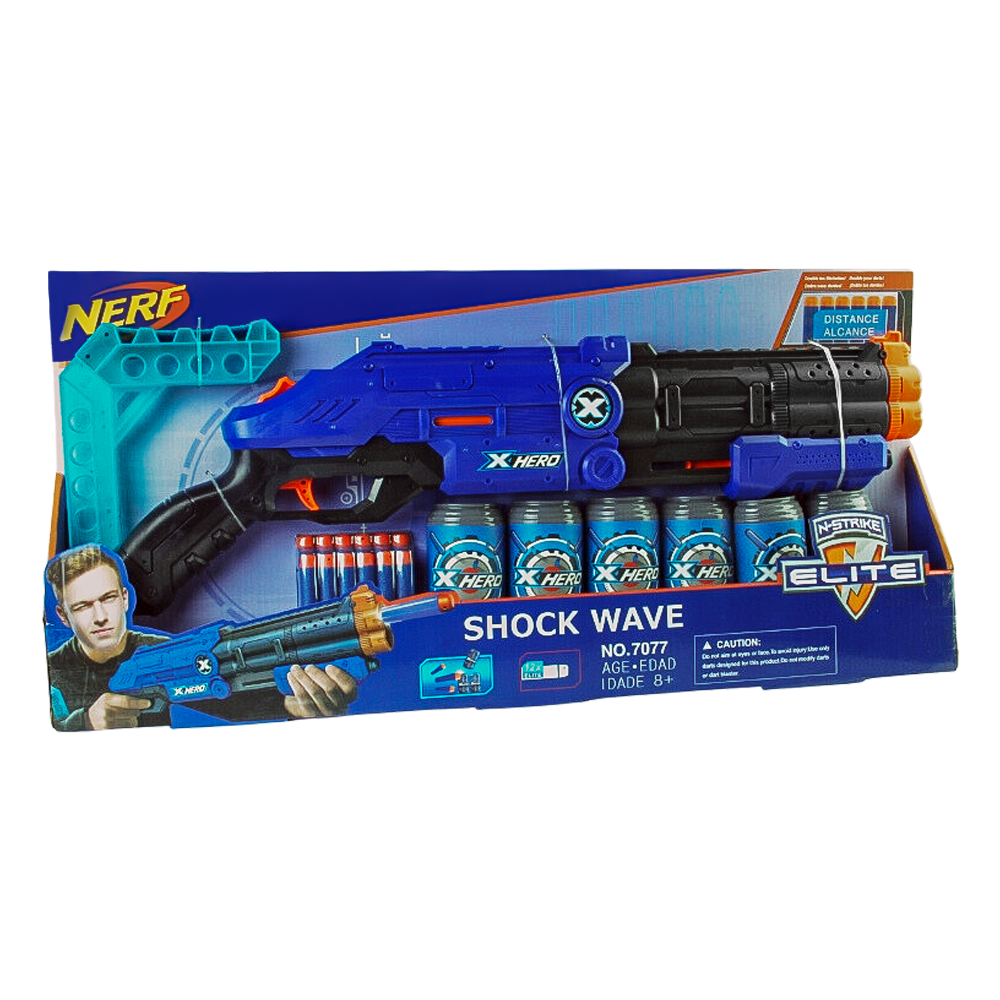 Nerf Distance Alcance Shock Wave N-Strike Elite No.7077