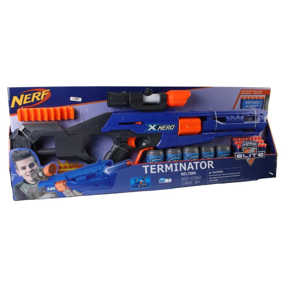 Nerf N-Strike Elite ,X Hero ,24 X Elite ,Terminator No.7094