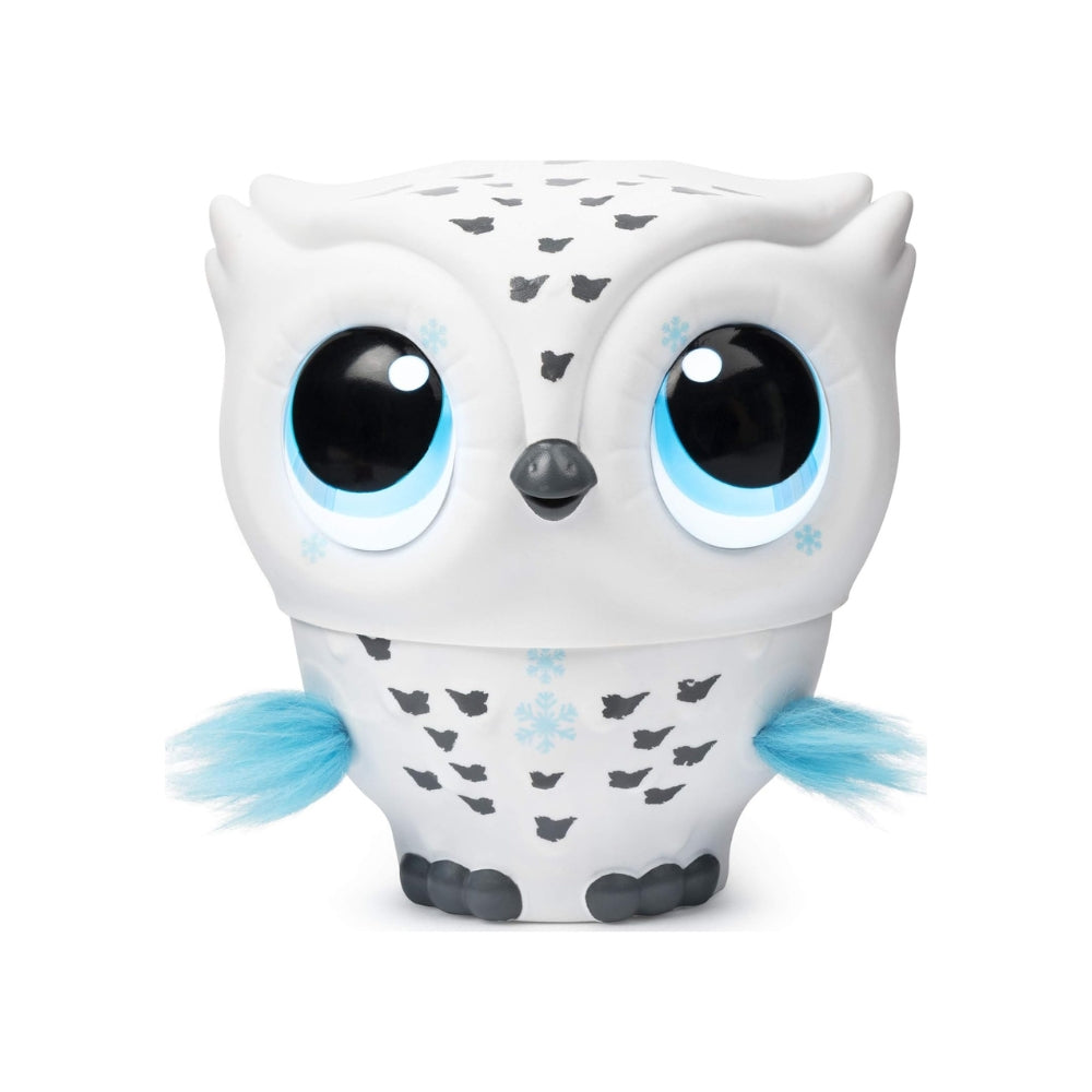 Owleez Flying Baby Owl Interactive Toy With Lights And Sounds (White), For Kids Aged 6 And Up